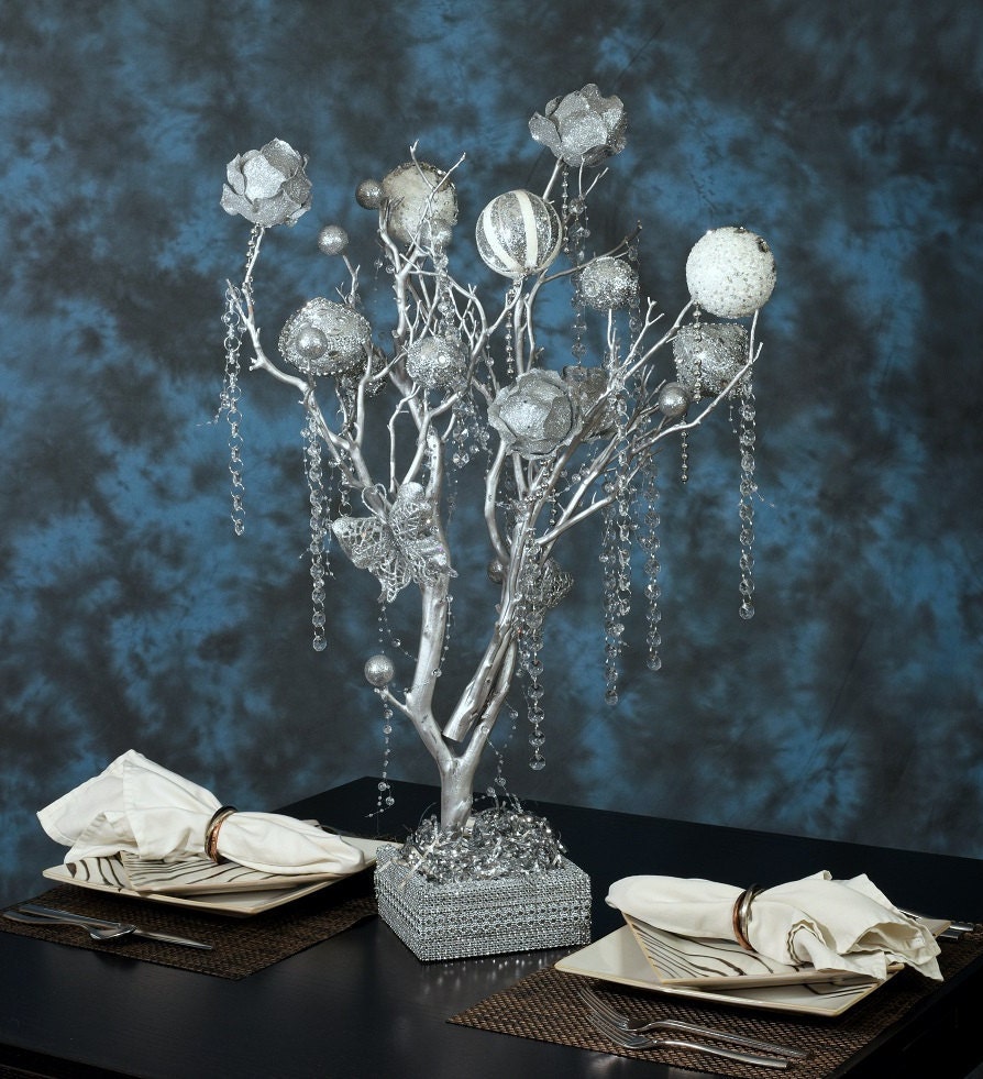 silver manzanita tree wedding centerpiece silver silver manzanita tree wedding centerpiece silver