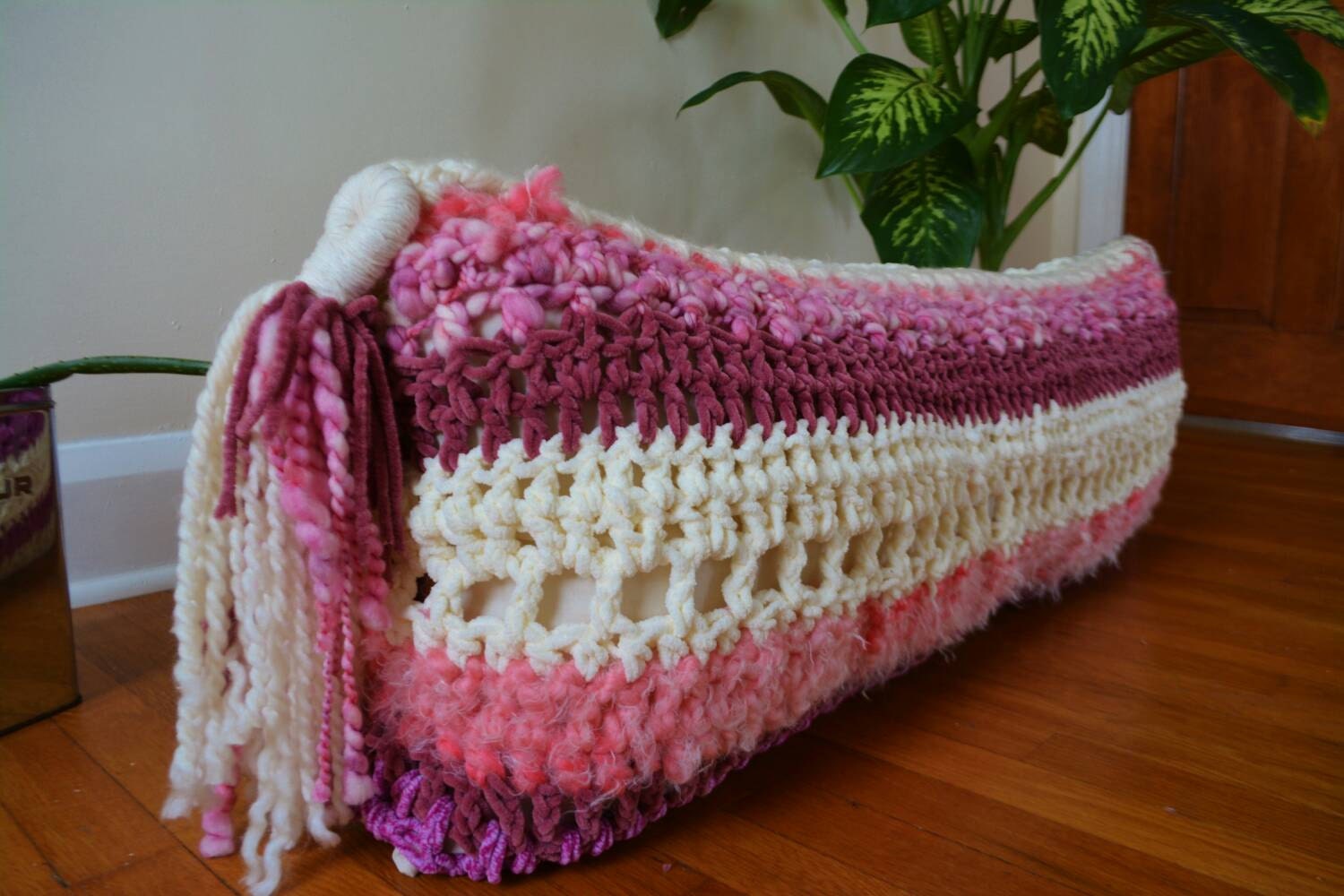 Big Body Pillow Crochet Pillow Crochet Body by GeometricMess