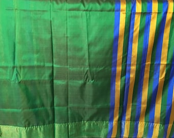 Green half saree type uppada saree