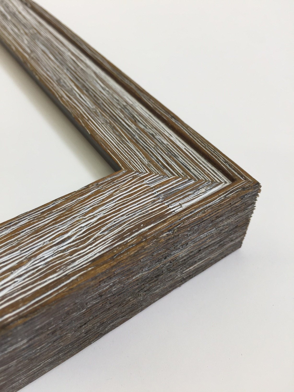 THICK Whitewashed Rustic Wood Picture Frame 11x14 Beautiful Wood