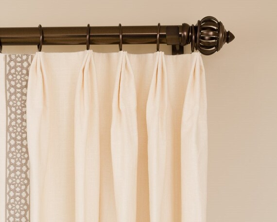 Types of Pleats / 10% off custom curtains/ drapery panels
