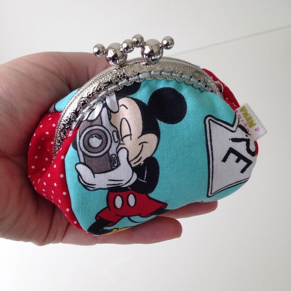 Mickey coin purse Disney fabric coin purse kids money pouch
