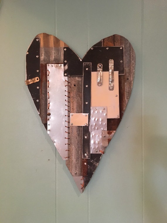 Scrap Metal Heart Wall Art