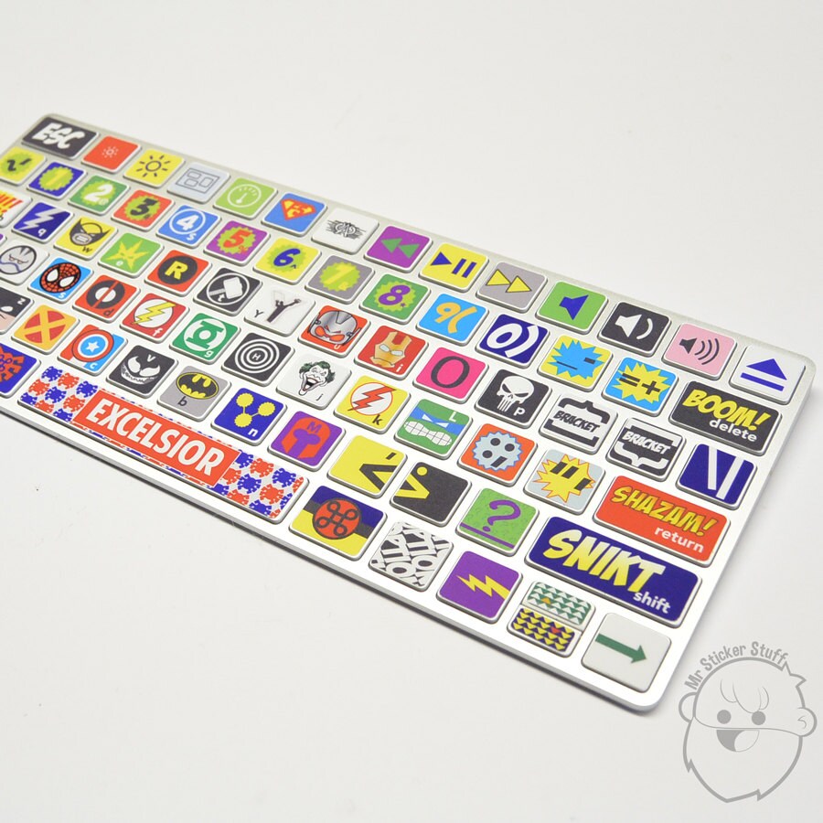 Super Hero Inspired Macbook Keyboard Skin / sticker