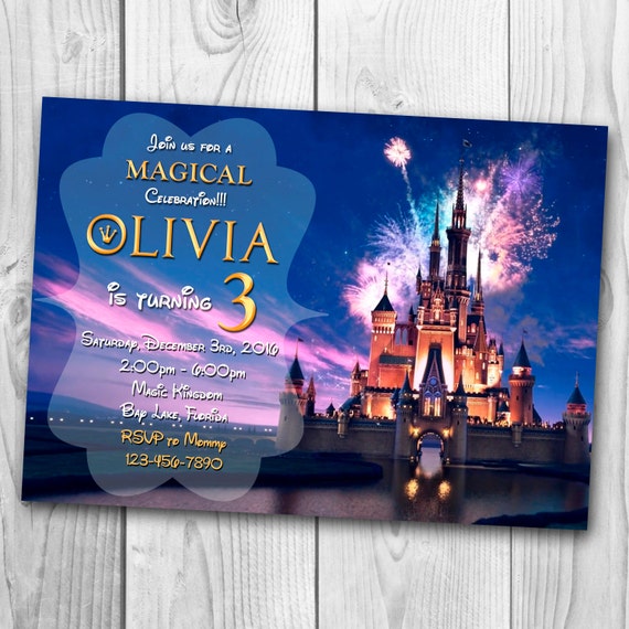 Free Printable Disney Castle Invitation Templates Dis - Vrogue.co