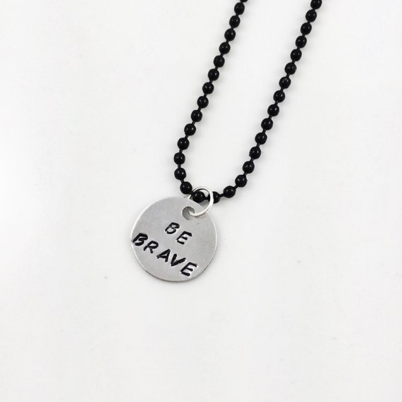 Hand stamped children's necklace boy or unisex by DivaDayDesigns