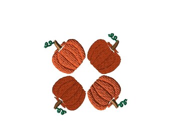 Monogram Frame - Pumpkin Embroidery Design File - Fall Embroidery File - Thanksgiving Design - Machine Embroidery - Digital Embroidery File