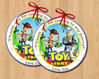 Toy Story Favor Tags, Bag Tags, Thank You Tags, Sticker. Digital (you print)