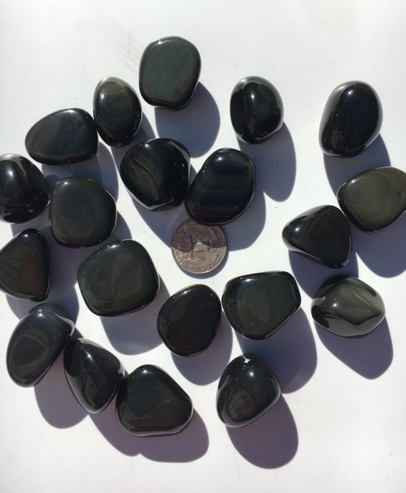 Beautiful Tumbled Rainbow Obsidian Healing Gemstone