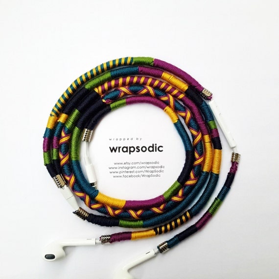 Wrapped Earbuds Wrapped lightning cables iphone by WrapSodic