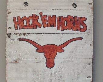 Longhorn sign Etsy