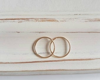 Small hoop earrings, gold hoops, silver hoops, delicate earrings, dainty earrings, circle earrings, 9ct, 9k solid gold earrings