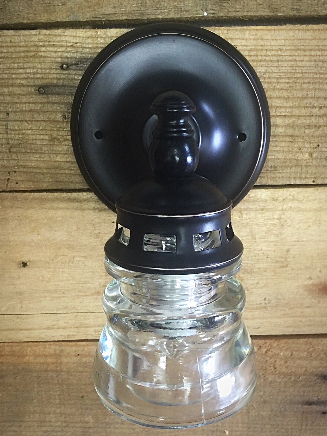 Glass Insulator Light Wall Sconce Wall Light Bathroom