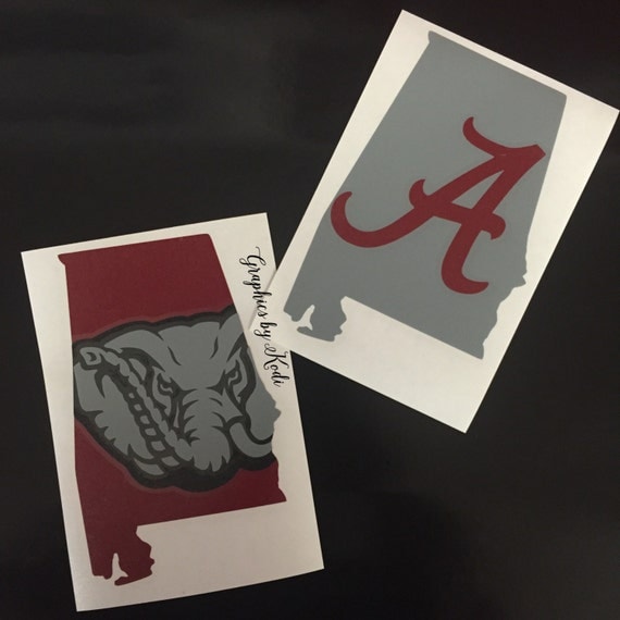 Alabama Crimson Tide Decal Crimson Tide Elephant