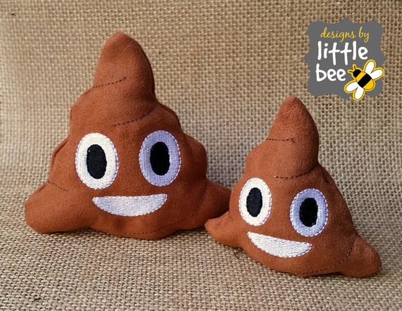 Poop emoji face happy embroidery ith easy stuffie design for Poop emoji face happy embroidery ith easy stuffie design for