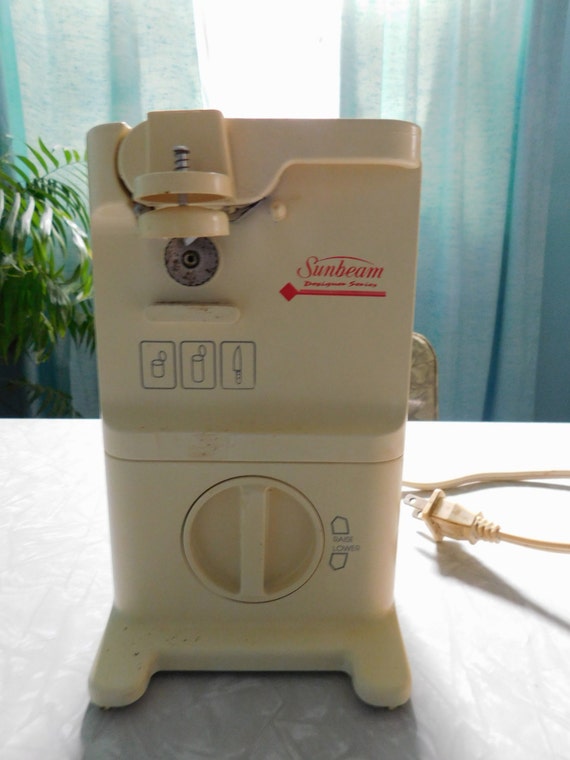 Items similar to Vintage Sunbeam Electric Adjustable Can Opener and