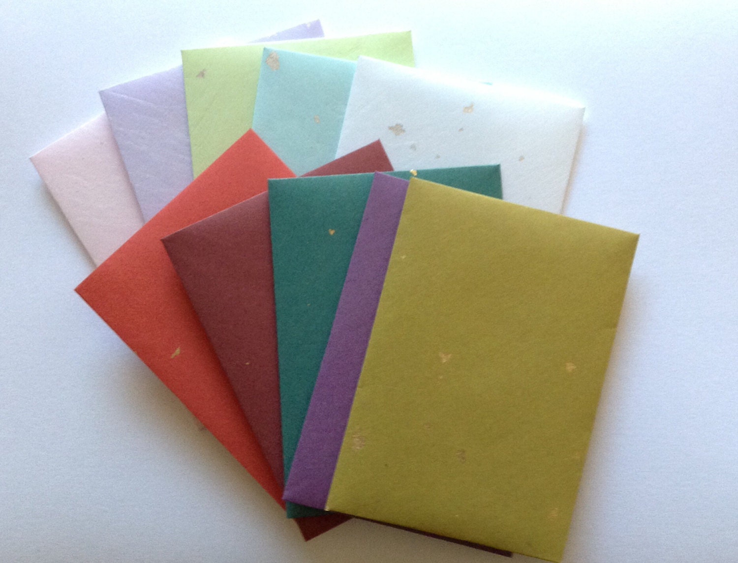 coloured paper envelopes plain stationery set set of 10