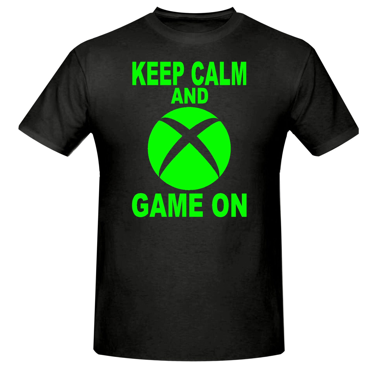 Keep calm & game on Xbox t shirt boys t shirt sizes 515