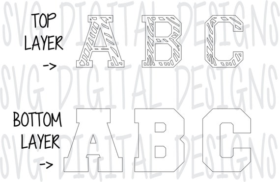 Download SVG FONT Layered ZEBRA Digital Cutting Files Svg Pattern ...