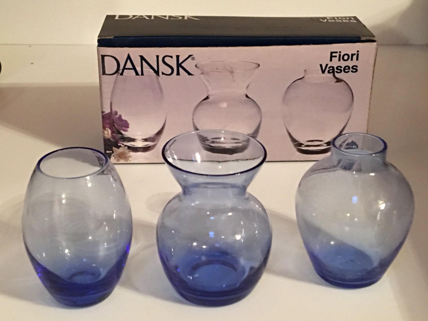 Dansk Fiori Miniature Bud Vases in Original Box by littlejoesattic