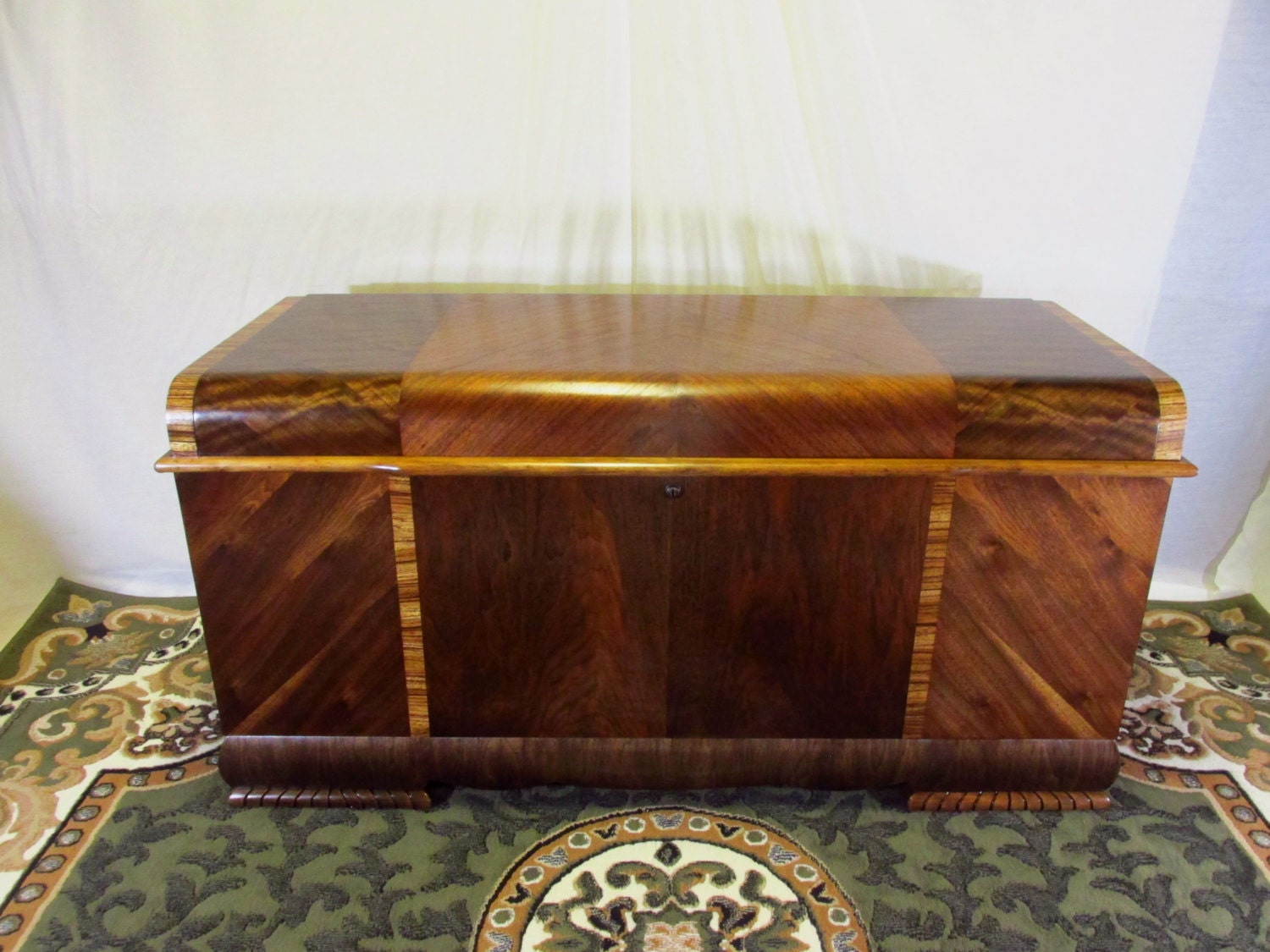 Restored 1946 Lane Cedar Chest With Waterfall Top Style No.