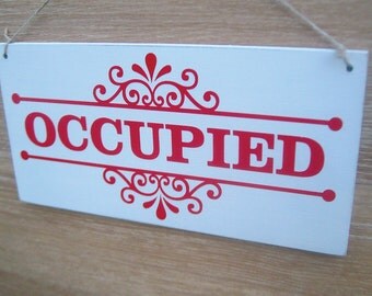 Bathroom Sign Occupied the shitter funny toilet sign. sale price toilet door sign Bathroom Sign Occupied the shitter funny toilet sign. sale price toilet door sign