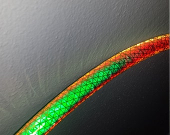 Electric Eel Reflective Hoop// 3/4 or 5/8 Polypro Hoop//Push Button//Polycarb Connection// Customizable