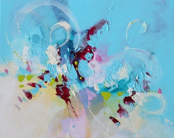Abstract Art on canvas Original Art Abstract Wall art Abstract Painting Blue Painting Canvas Art Modern artwork Wall hanging Home decor