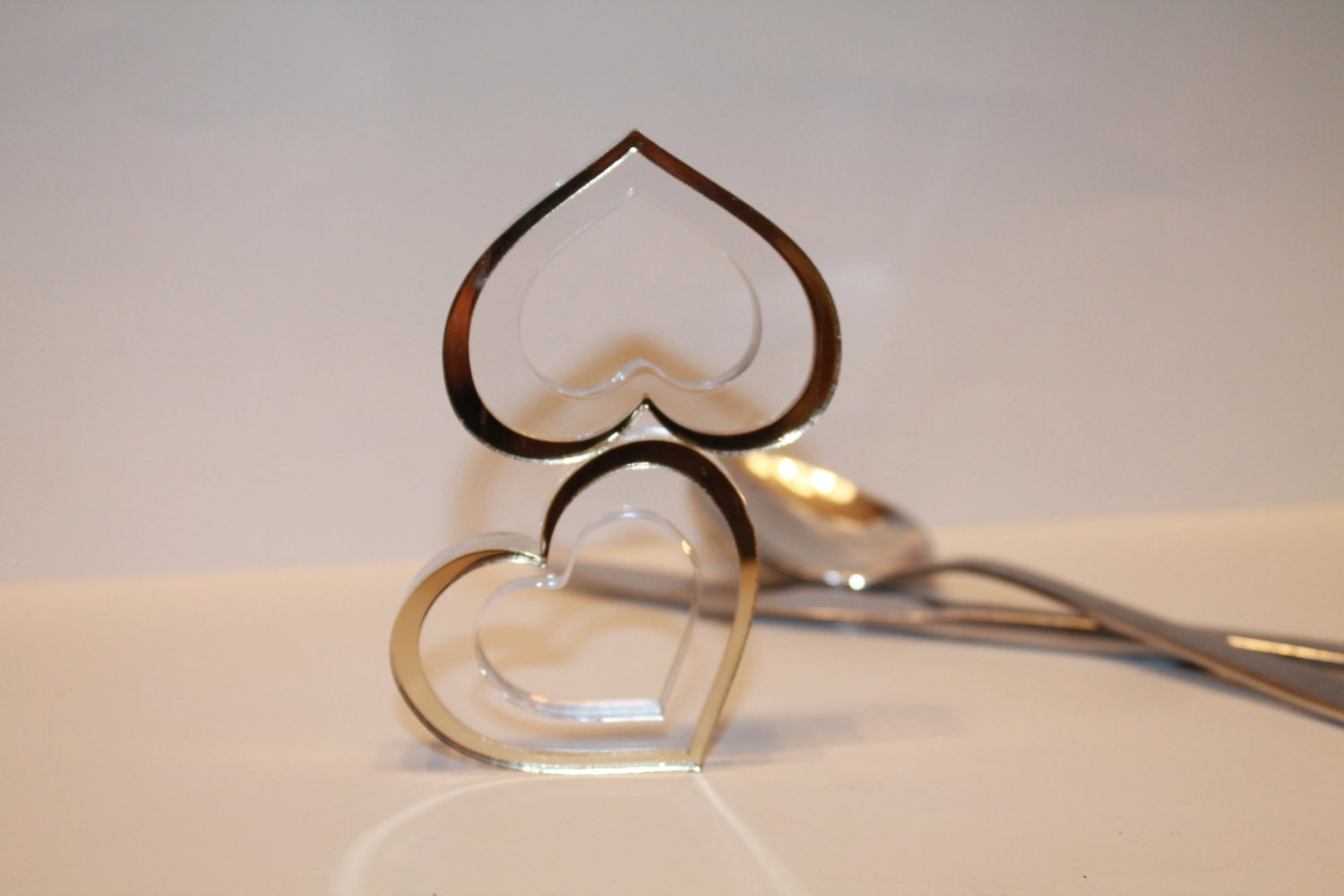 Gold Bling Napkin Rings Napkin Ring in Gold Hearts Gold