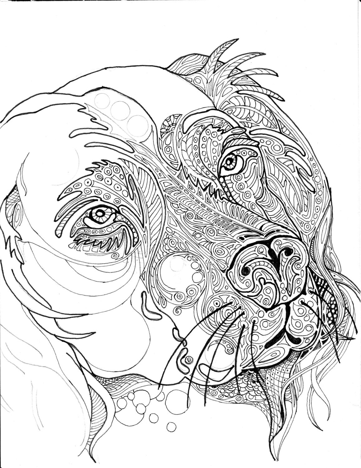 Your Pet in a Coloring Page