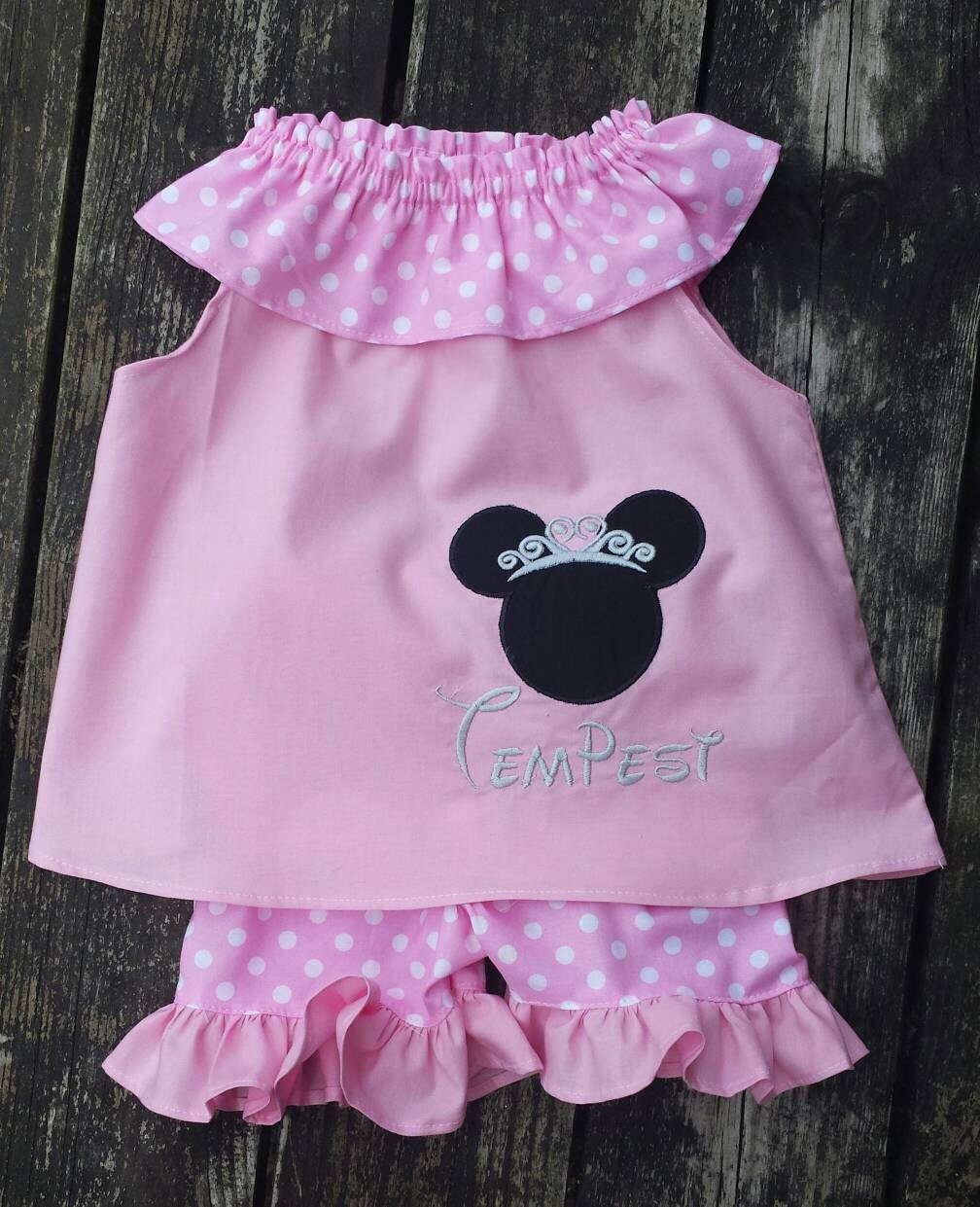Minnie mouse outfit Disney outfit girls by SerenityroseBoutique