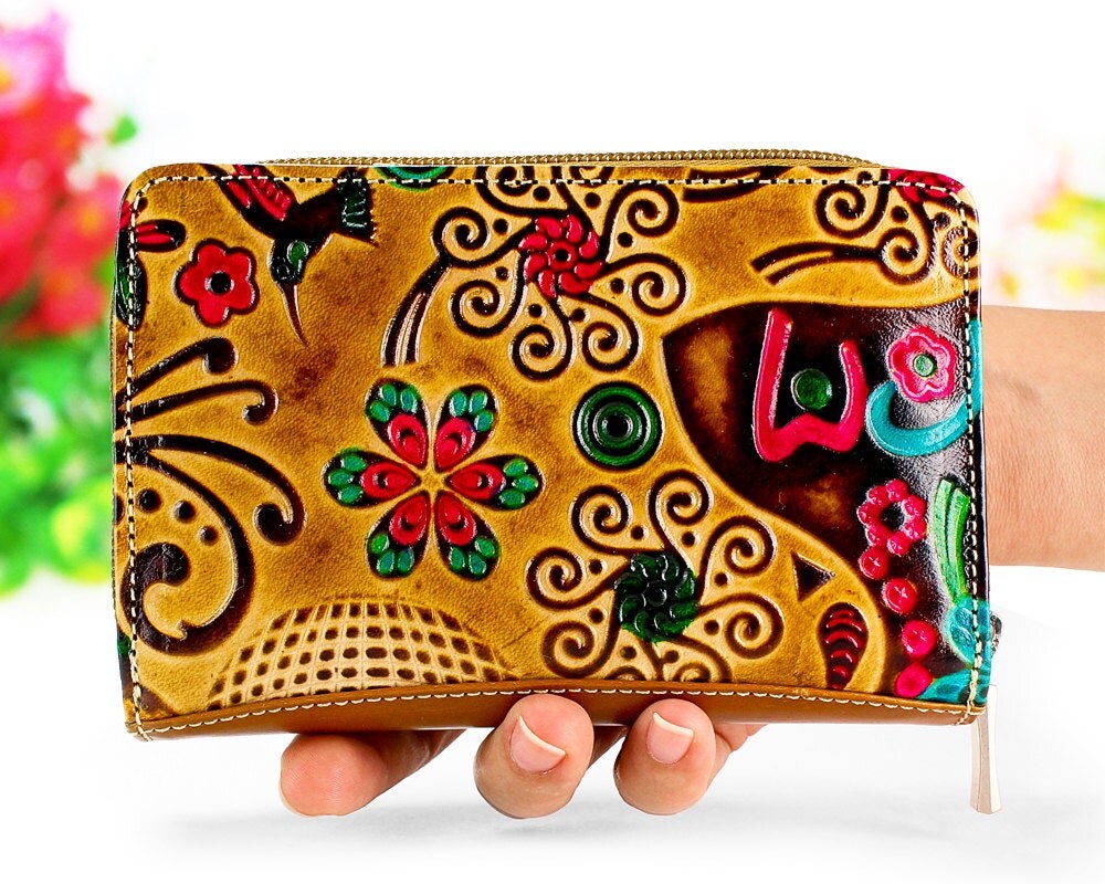 Cool wallets leather wallets women wallets cute by Artycult