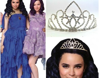 Evie Blue Dress Disney Descendants Crown, Evie Descendants Tiara , Evie Blue Dress Crown, Evie Headpiece ,Evie Blue Dress costume Headpiece