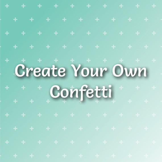 Personalized Confetti Name Confetti Word by EndearingCreations3