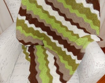 Handmade crocheted generous baby blanket