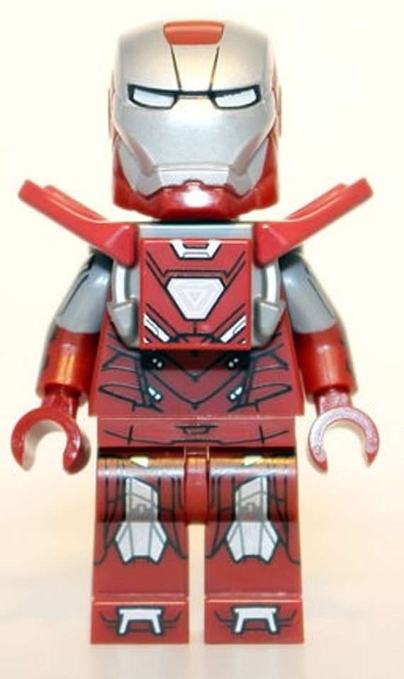 Iron Man Silver Centurion Armor Custom Minifigure 100% LEGO