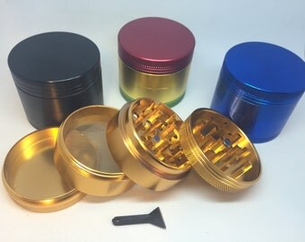 55mm laser engraved custom/personal herb grinder with your logo/design or message