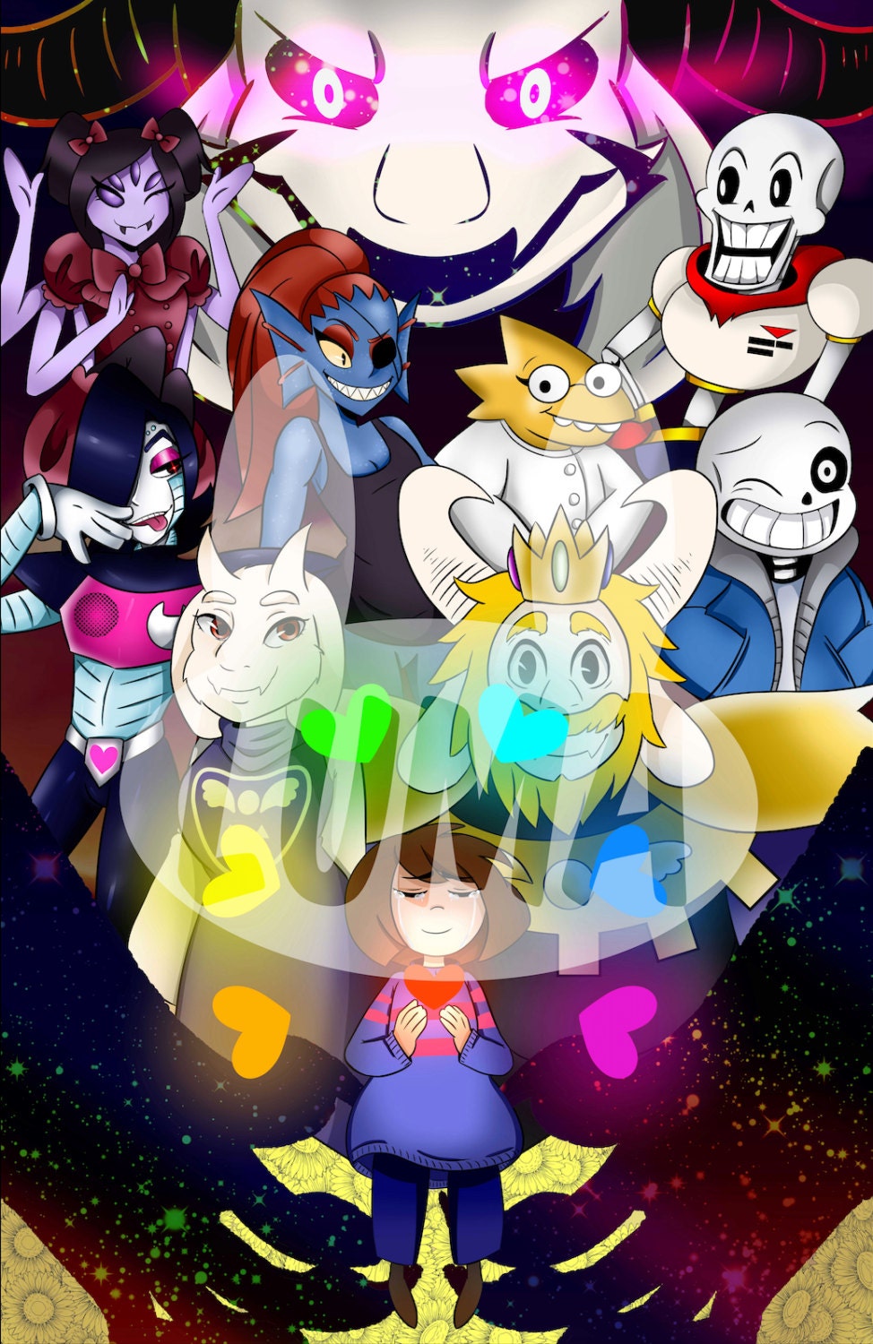 Undertale Fan art Poster 11X17 inches