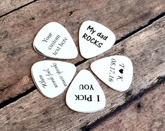 SALE! Engraved Guitar Pick, Personalized Guitar Pick, Custom Guitar Pick, Music Gift, Guitar Pick Necklace, Guitar Pick Keychain