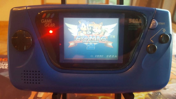 Blue Sega Game Gear Rare Completely By Vintageelectrolytics