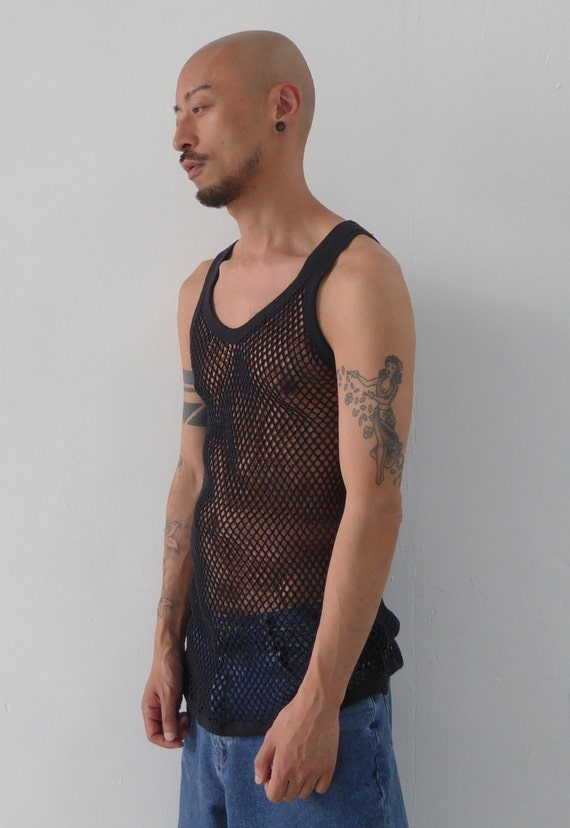 String Vest Black