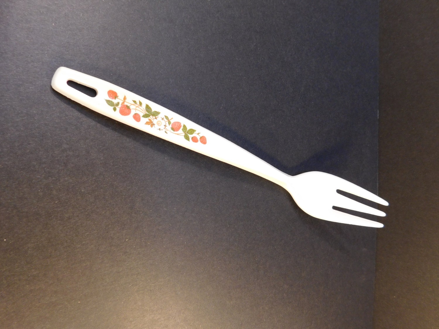 Vintage Foley Plastic Strawberry Fork Foley Cooking Utensil