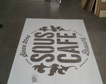 Custom Plastic Stencil / Wall Decals Reusable/ Anything You Need Letters Numbers Logo Personalized