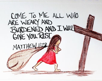 Image result for Picture Come to me and I will give you rest Bible