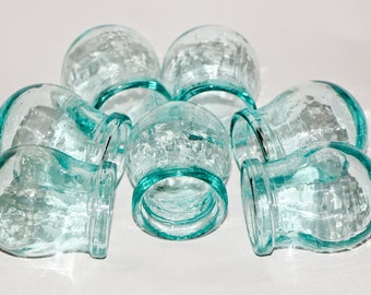 fire cups vintage blue glass medical glass decorative jars body massage apothecary jars chinese massage collectible - Decorative Jars fire cups vintage blue glass medical glass decorative jars body massage apothecary jars chinese massage collectible - Decorative Jars