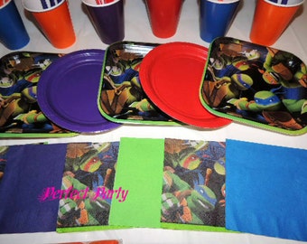 49 Piece Teenage Mutant Ninja Turtles Place settings Table Decorations Party Supplies