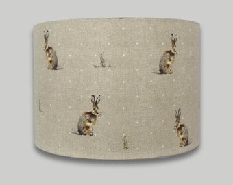 Hartley Hare Rabbit Lampshade Lightshade Lamp shade 20cm 25cm 30cm 35cm 40cm diameter range of depths in each size