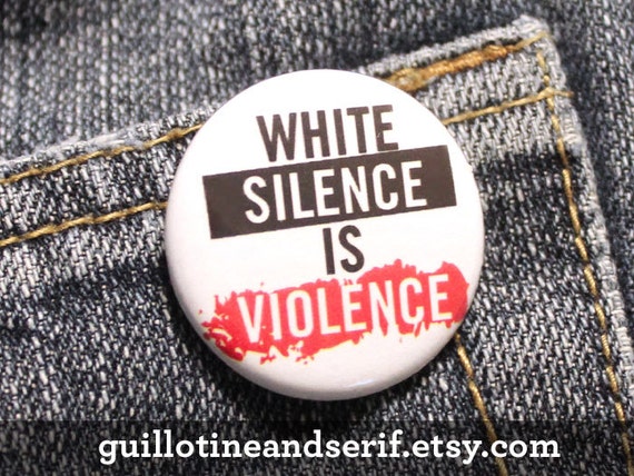 white silence is violence shirt meaning