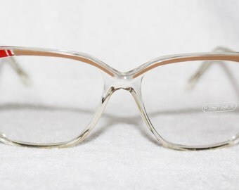 Vintage Womens Plastic Eyeglass Frame, Exotique, Lori, NOS, 54-17-140, Two Shades of Brown, Italy, New Old Stock, Item 28
