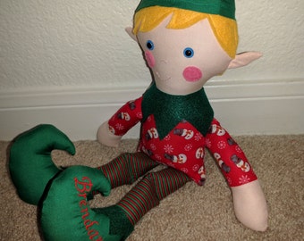 personalized elf doll